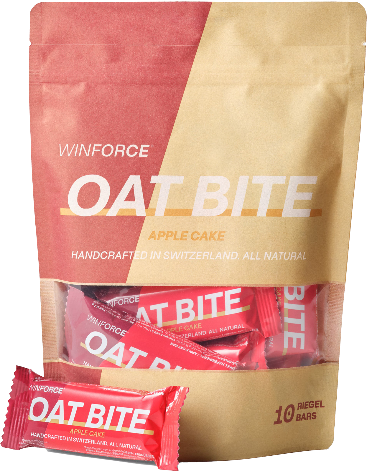 Winforce Oat Bite Eplekake  - 10 stk